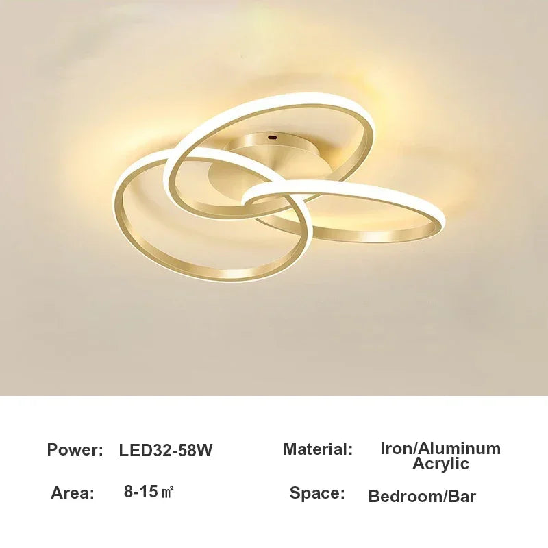 Modern LED Ceiling Lamp for Living Room Dining Room Balcony Hall Bedroom Ceiling Chandelier Home Decor Indoor Lighting Fixtures