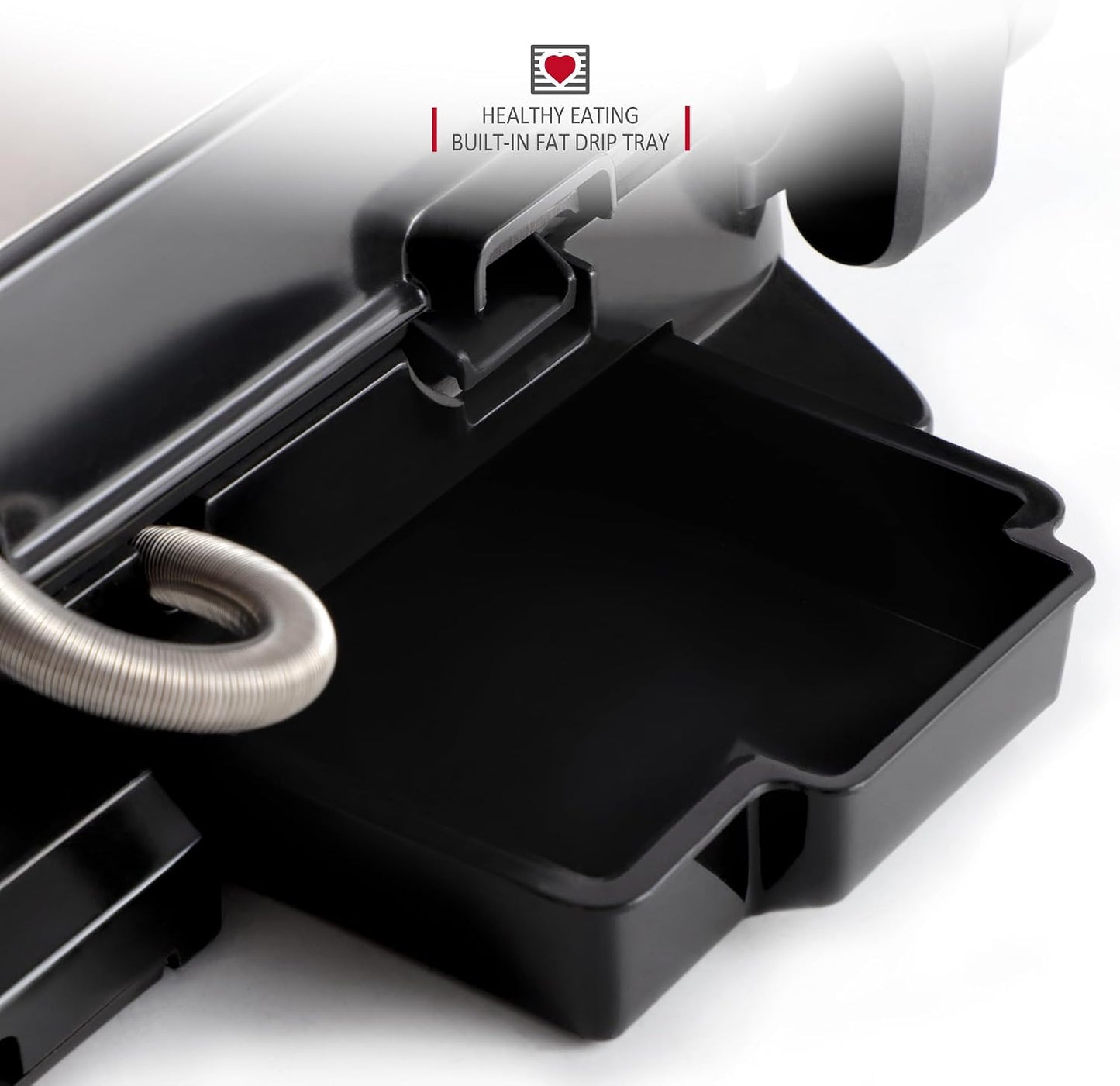 Panini Maker & Health Grill - Sandwich Toaster, Panini Press - 2 Slice Non-Stick Grill Plates – Built-In Fat Tray - 1500W - Stainless Steel – Easy to Clean