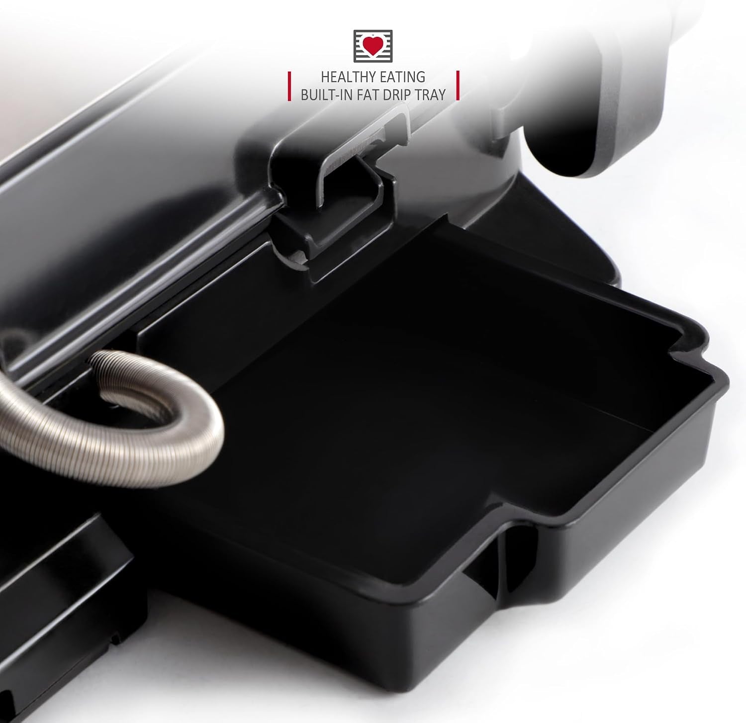 Panini Maker & Health Grill - Sandwich Toaster, Panini Press - 2 Slice Non-Stick Grill Plates – Built-In Fat Tray - 1500W - Stainless Steel – Easy to Clean