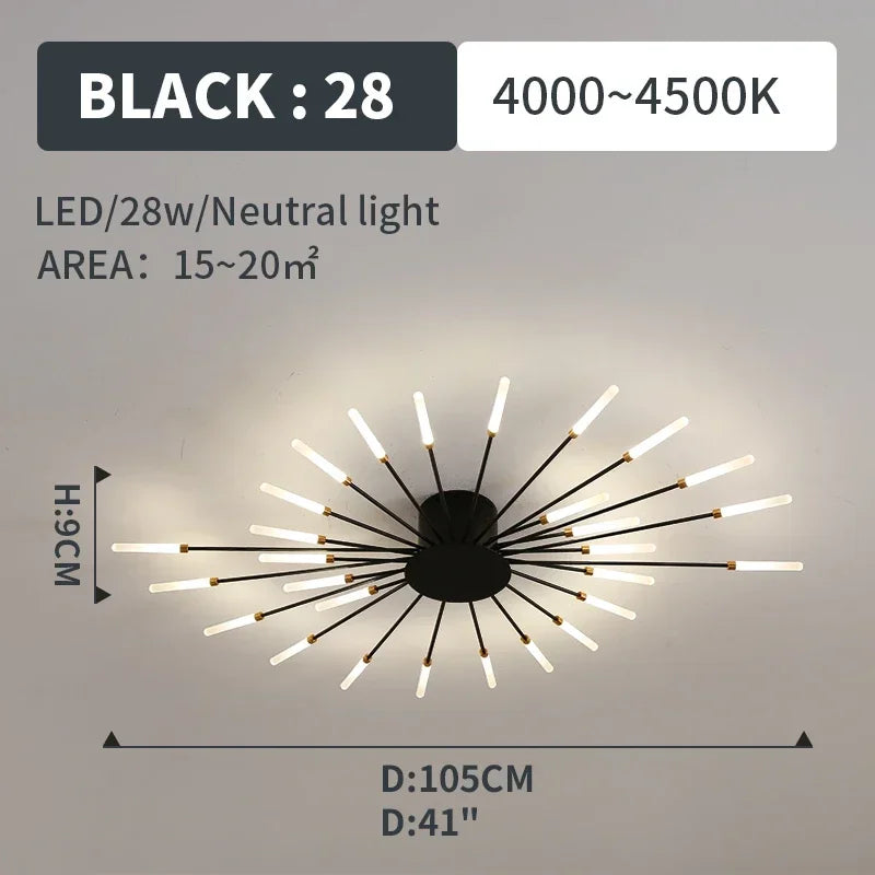 Led Ceiling Chandelier Lamp Indoor Lighting for Living Room Bedroom Home Decoration Kitchen Dining Table Light