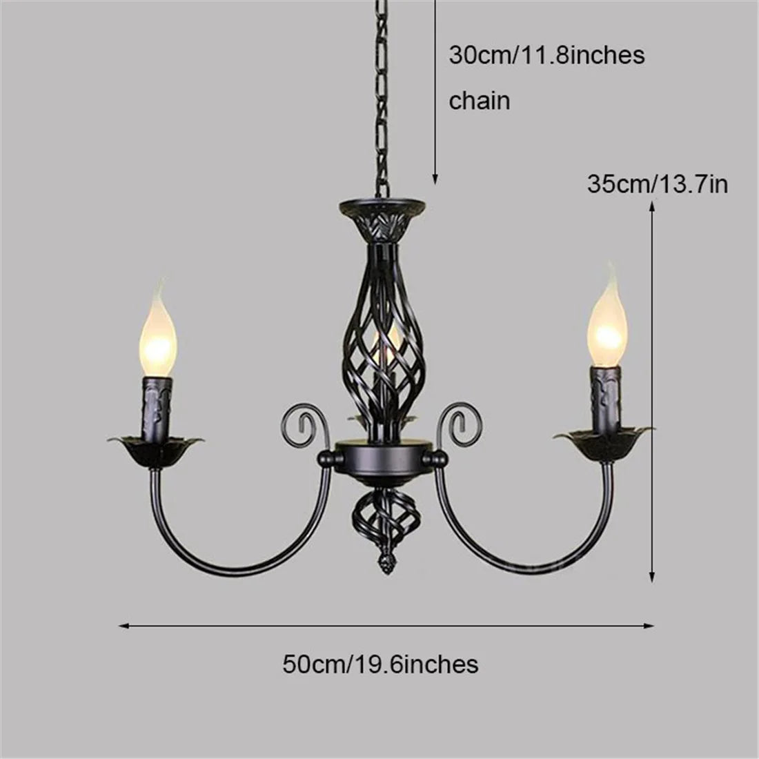 Black Chandeliers Lamp Lustres Modern Dining Living Room Hotel Indoor Light Decoration Wrought Iron Chandeliers Lighting