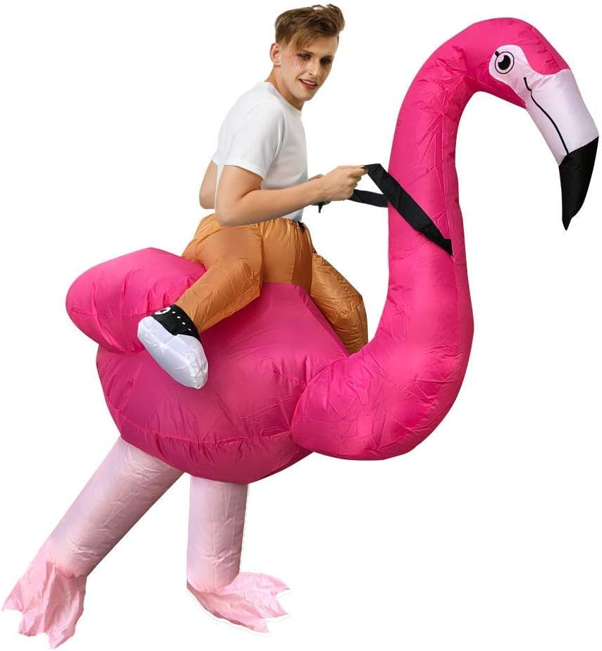 Flamingo Costume Inflatable Costume Adult Inflatable Halloween Costumes Fancy Dress for Adult