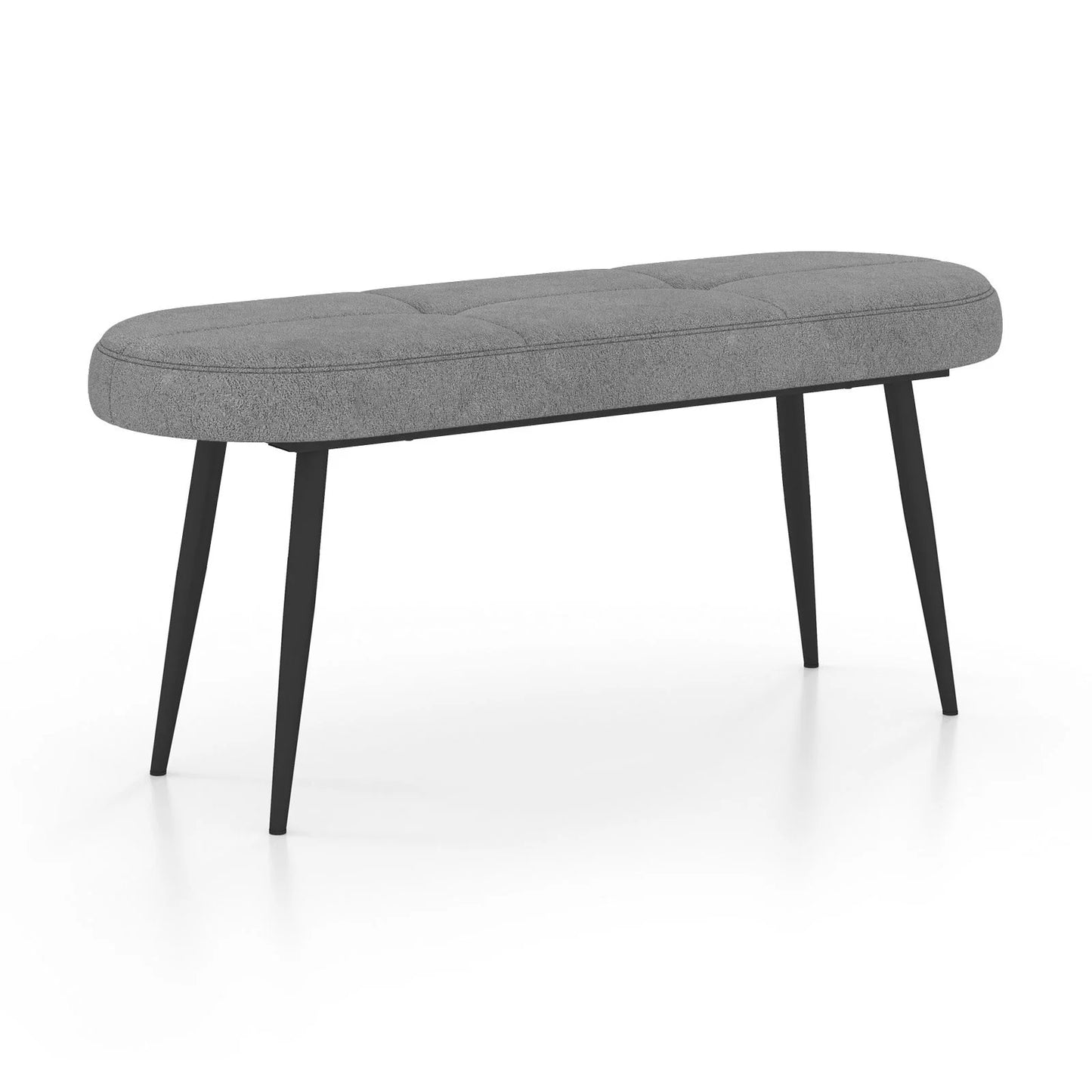 113 Cm Ottoman Bench with Sponge Padded Cushion for Entryway Living Room Foyer