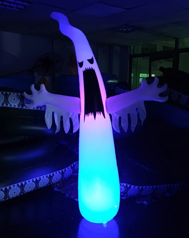 Glowing Inflatable Halloween Ghost Remote Control Flashing Ghost Horror Outdoor Courtyard Party Props Halloween Decoration