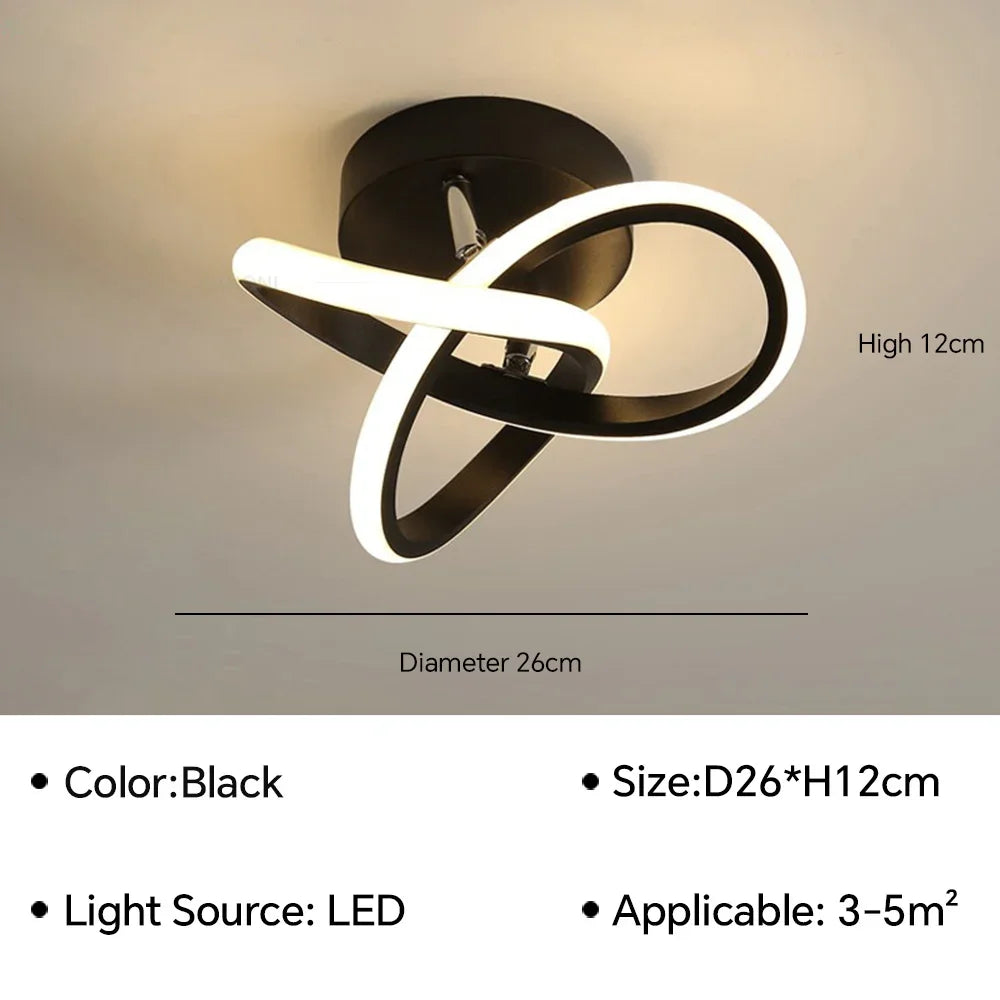 Modern LED Ceiling Lamp for Living Room Dining Room Balcony Hall Bedroom Ceiling Chandelier Home Decor Indoor Lighting Fixtures