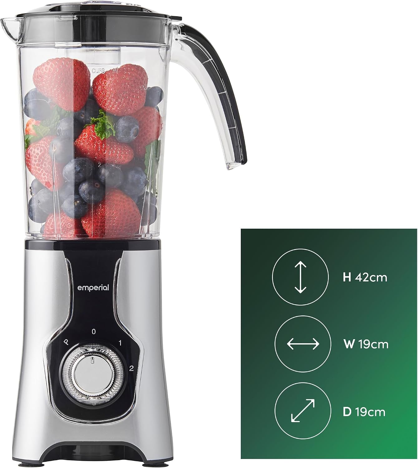 Blender, Juicer, Grinder | 4-In-1 Multi-Functional Personal Blender & Smoothie Maker| 2 Speed Settings and Pulse Function for Crushing Ice| for Smoothies, Protein Shakes and More 550W