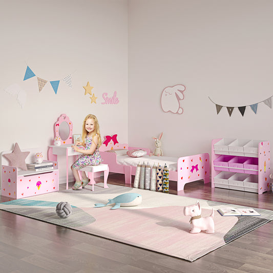 Kids Storage Unit W/ Nine Removable Baskets, for Nursery, Playroom