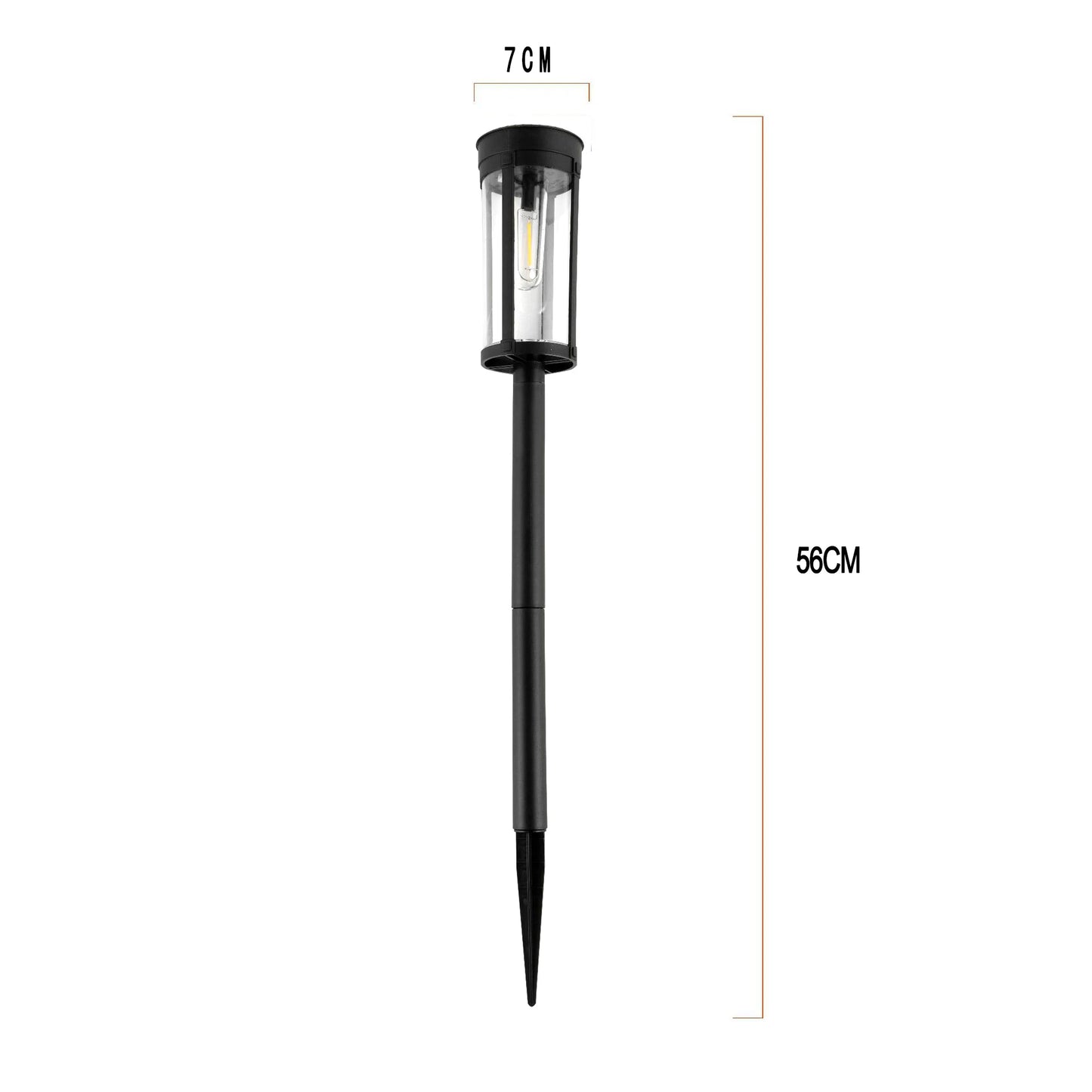 Solar Pathway Warm Lights Outdoor Waterproof Solar Powered Garden for Walkway Yard Backyard Landscape Lighting Decoration