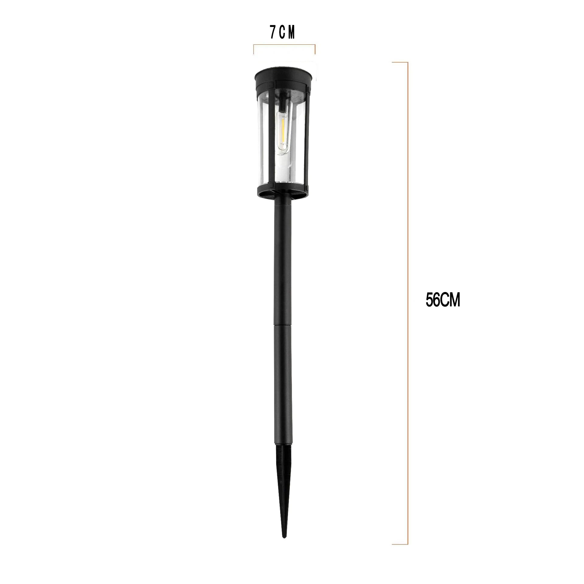 Solar Pathway Warm Lights Outdoor Waterproof Solar Powered Garden for Walkway Yard Backyard Landscape Lighting Decoration