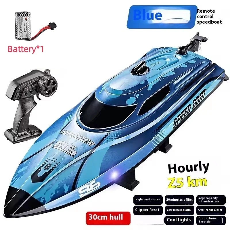 Water Toys 25Km/H Remote Control Boat Yacht Waterproof One-Key Reset Low Battery Prompt Automatic Demonstration RC Boat Toys