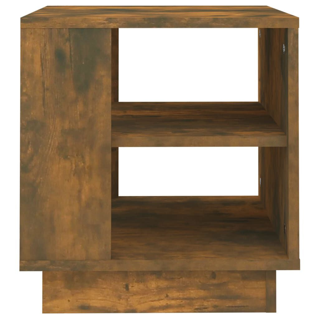 Coffee Table Smoked Oak 40X40X43 Cm Engineered Wood