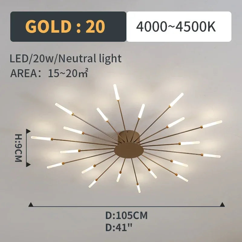 Led Ceiling Chandelier Lamp Indoor Lighting for Living Room Bedroom Home Decoration Kitchen Dining Table Light