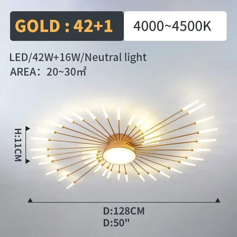 Led Ceiling Chandelier Lamp Indoor Lighting for Living Room Bedroom Home Decoration Kitchen Dining Table Light
