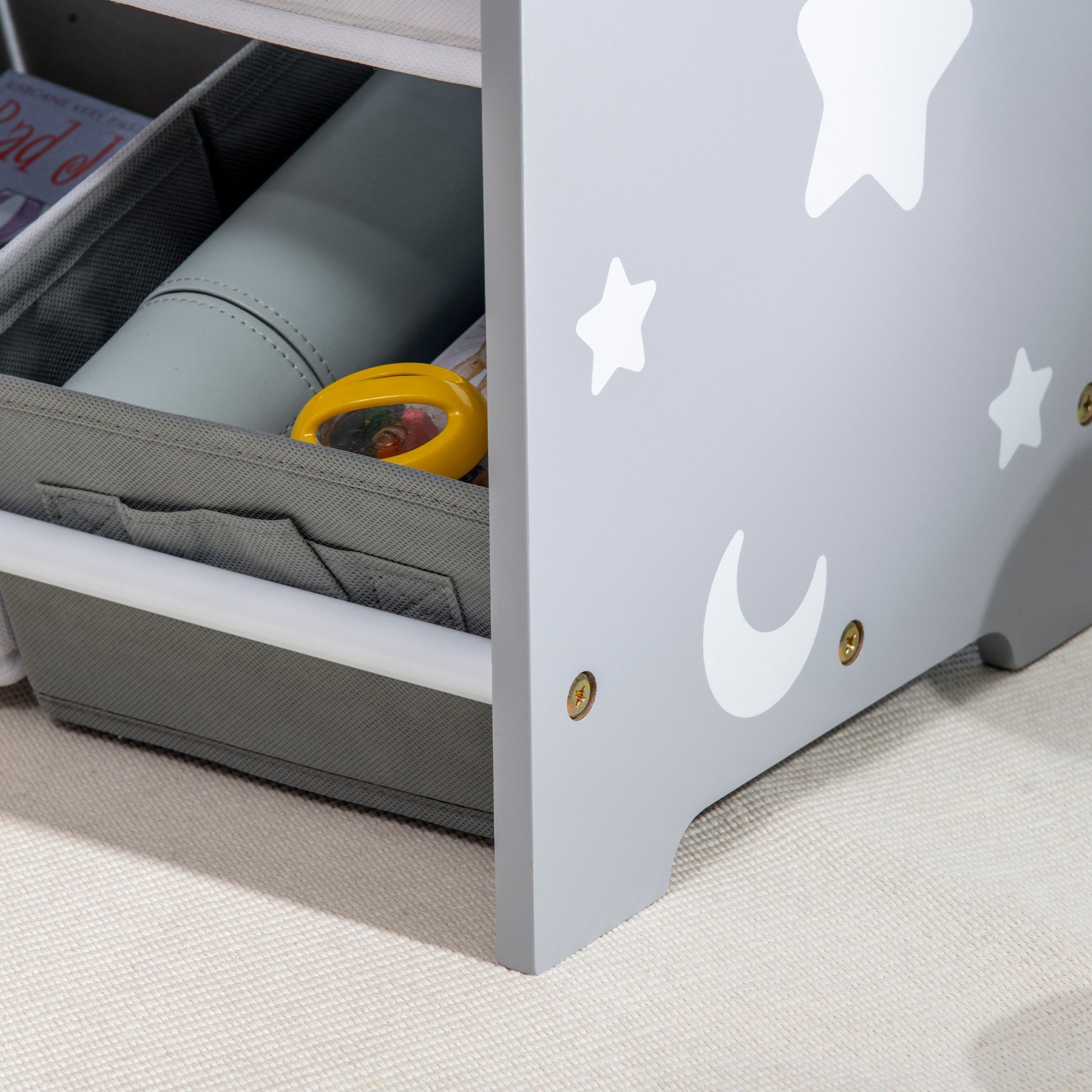 Kids Storage Unit W/ Nine Removable Baskets, for Nursery, Playroom