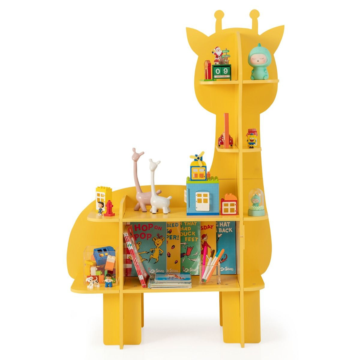 Kids Toy Storage Organizer with Anti-Toppling System for Play Room Nursery Kindergarten