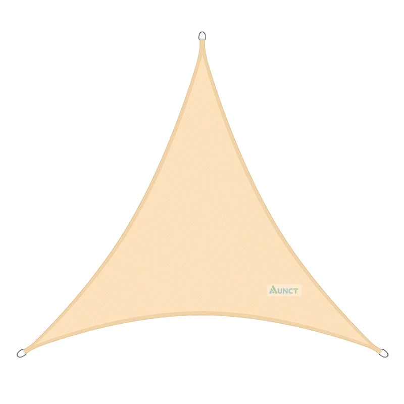 3X3X3M Triangle Sun Shelter Shade Sail LED Light String Awnings Outdoor Romantic Warm Waterproof Gazebo Garden YARD Sail Awning