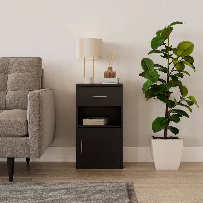 Baraa 30Cm W Particle Board / Chipboard Bedside Table