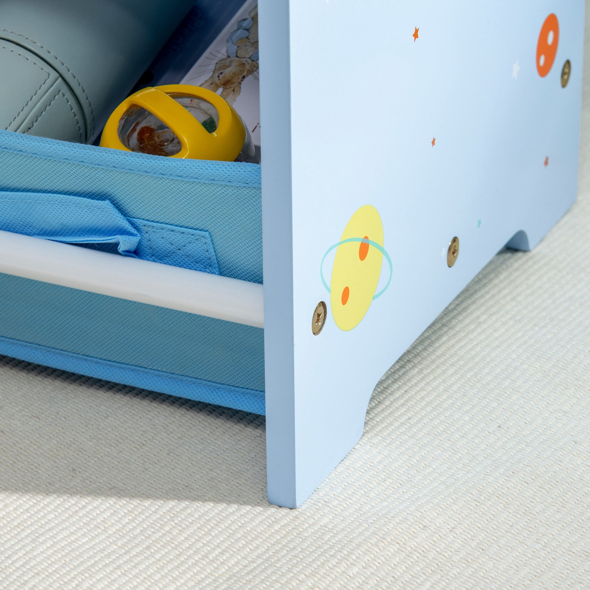 Kids Storage Unit W/ Nine Removable Baskets, for Nursery, Playroom