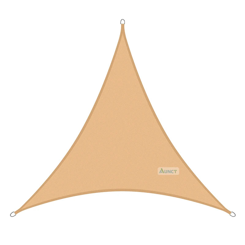 3X3X3M Triangle Sun Shelter Shade Sail LED Light String Awnings Outdoor Romantic Warm Waterproof Gazebo Garden YARD Sail Awning