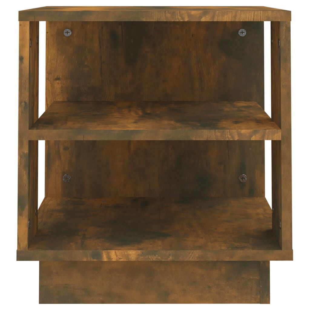 Coffee Table Smoked Oak 40X40X43 Cm Engineered Wood