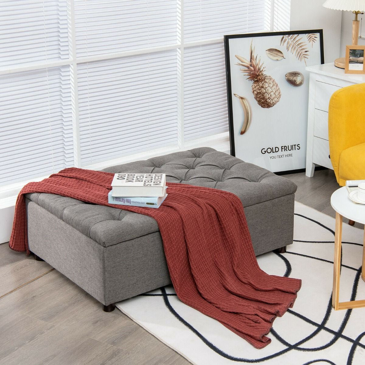2-In-1 Convertible Sofa Bed with Mattress for Home and Office