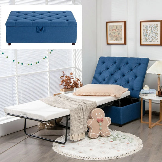 2-In-1 Convertible Sofa Bed with Mattress for Home and Office