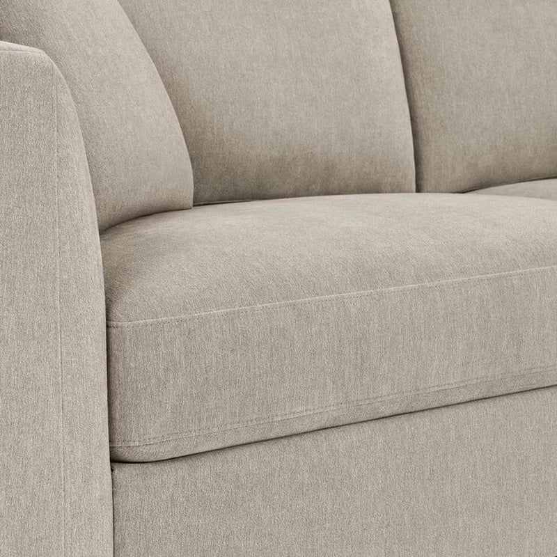 Walsen Grey Fabric Corner Sofa with Storage Ottoman in 2 Configurations
