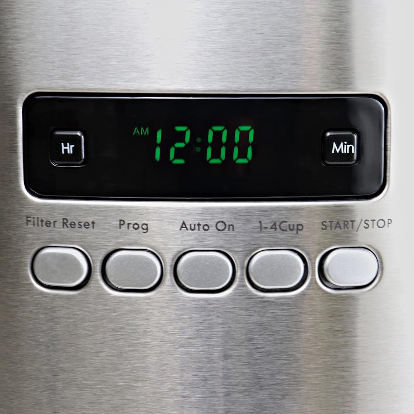 Kenmore Filter Coffee Machines 12-Cup Drip Coffee Makers with 1.8L Glass Pot for Ground Coffee Digital Display Programmable Timer Auto Shut off Warming Plate Reusable Filter Kitchen Appliances Silver