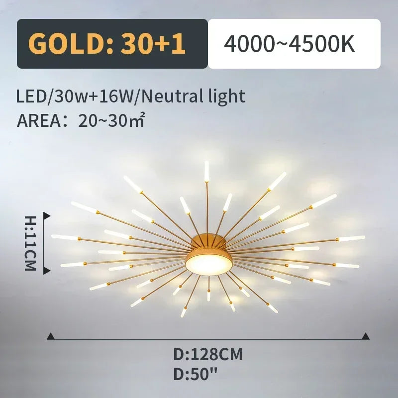 Led Ceiling Chandelier Lamp Indoor Lighting for Living Room Bedroom Home Decoration Kitchen Dining Table Light