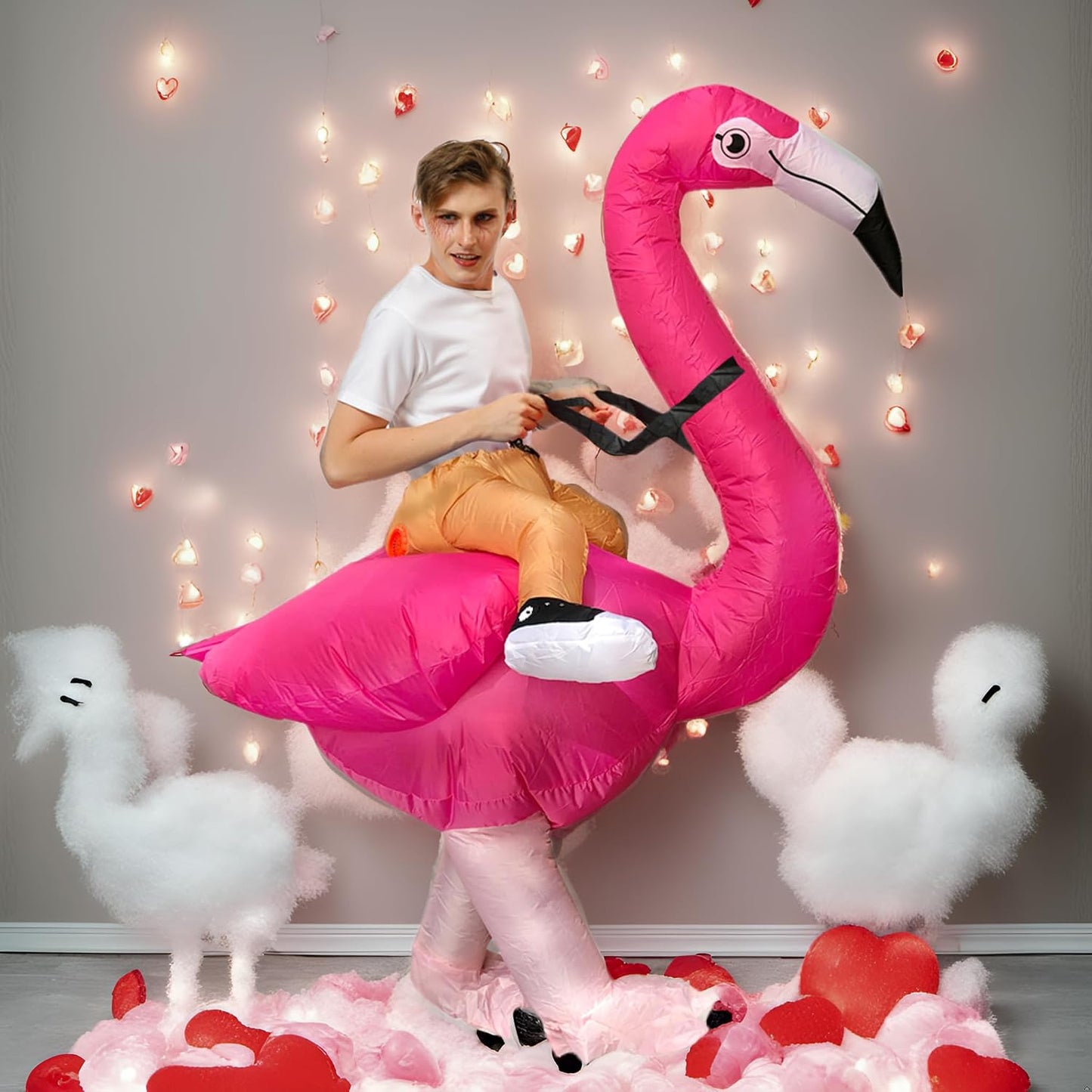 Flamingo Costume Inflatable Costume Adult Inflatable Halloween Costumes Fancy Dress for Adult