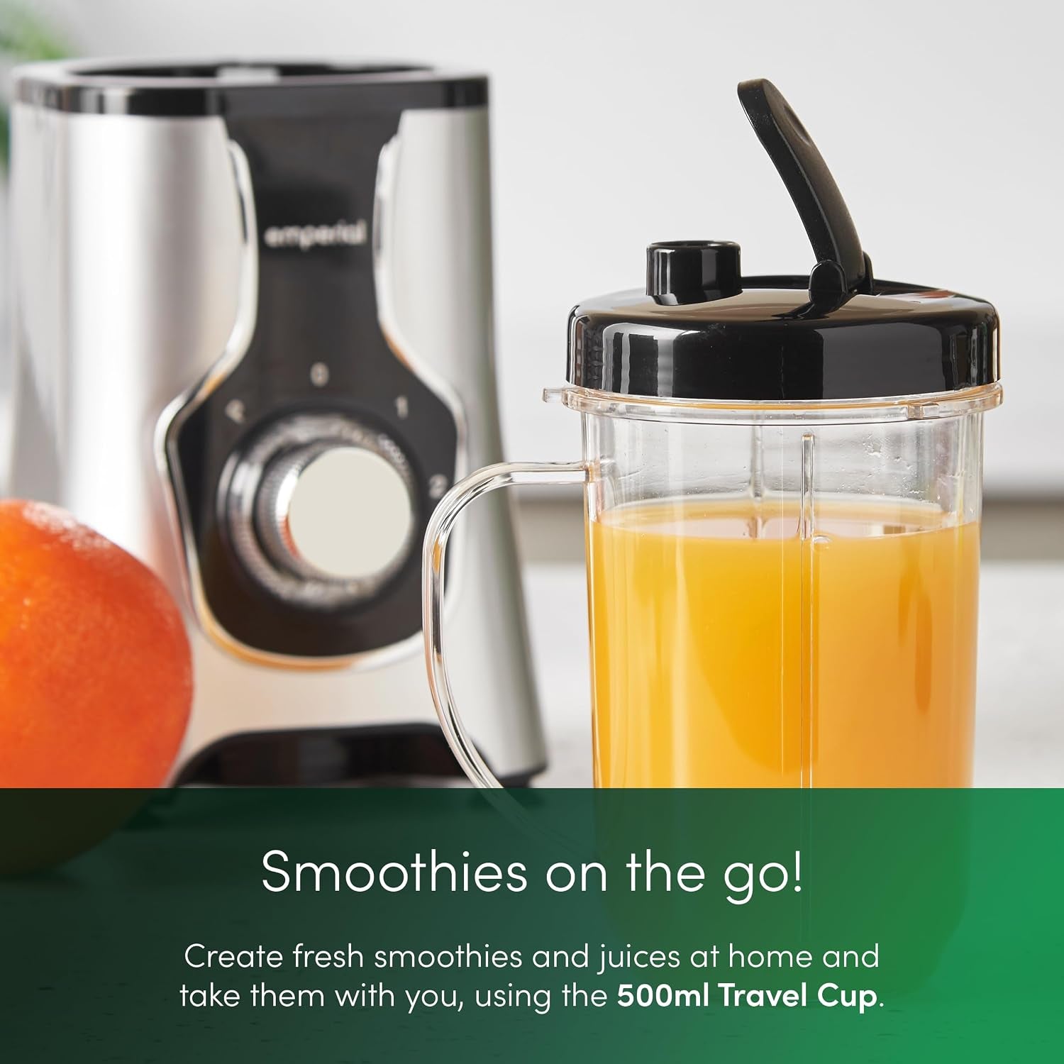 Blender, Juicer, Grinder | 4-In-1 Multi-Functional Personal Blender & Smoothie Maker| 2 Speed Settings and Pulse Function for Crushing Ice| for Smoothies, Protein Shakes and More 550W