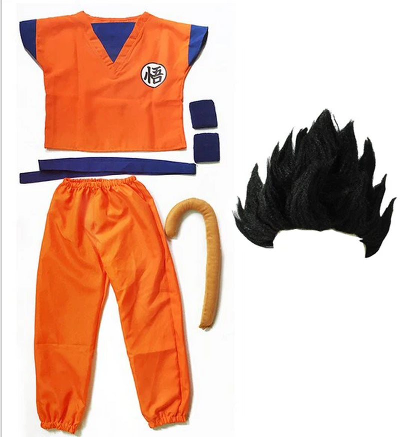 Dragon Clothes Suit Cosplay Costumes Top/Pant/Belt/Tail/Wrister/Wig/Shoes Adult&Kids Halloween Costume