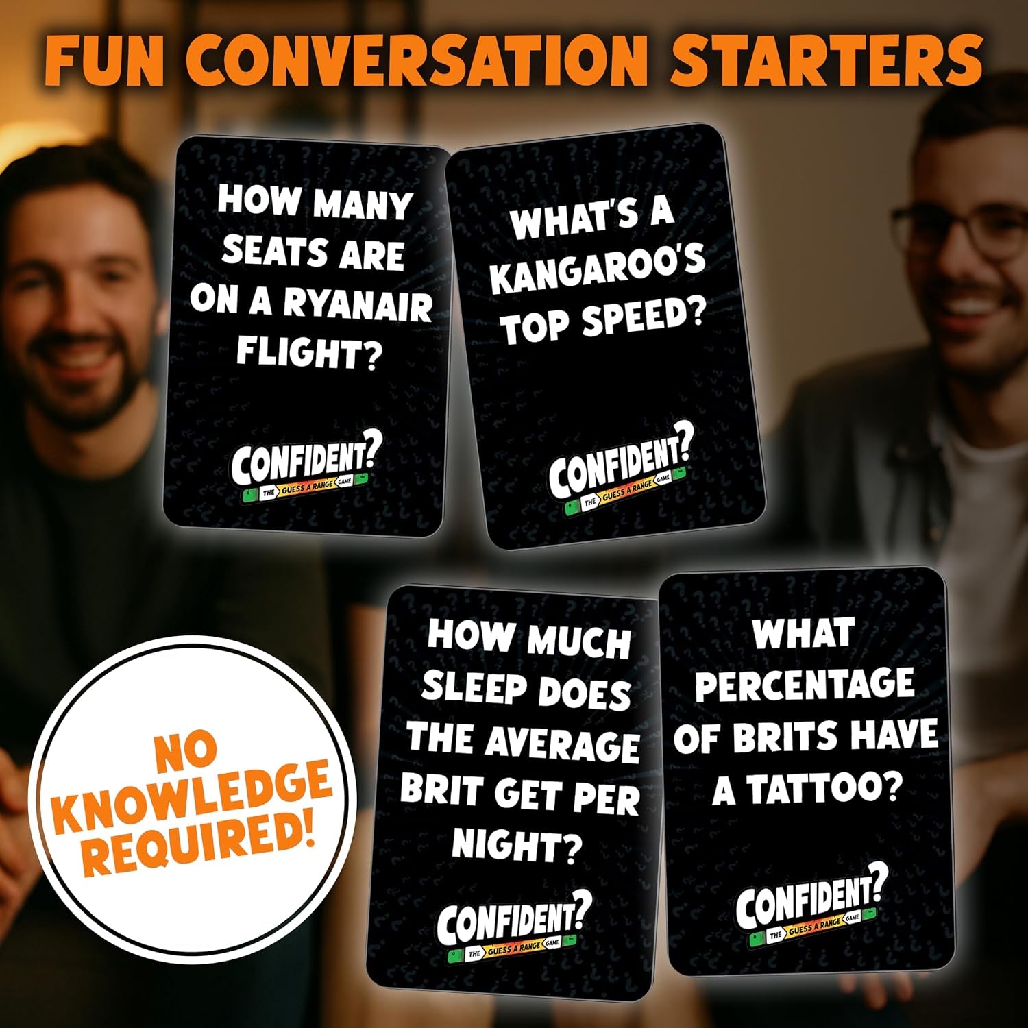 CONFIDENT? Board Game | the Smash Hit Guessing Game | 2-8 Players, Ages 10+ | Best Board Game for Families, Adults, Teens, Kids | Award-Winning Trivia Quiz Game | Enjoyed by Couples and Even Large Groups
