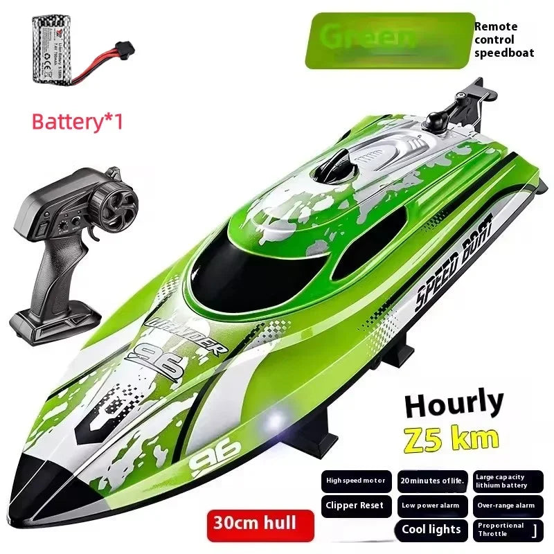 Water Toys 25Km/H Remote Control Boat Yacht Waterproof One-Key Reset Low Battery Prompt Automatic Demonstration RC Boat Toys