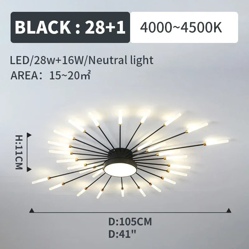 Led Ceiling Chandelier Lamp Indoor Lighting for Living Room Bedroom Home Decoration Kitchen Dining Table Light