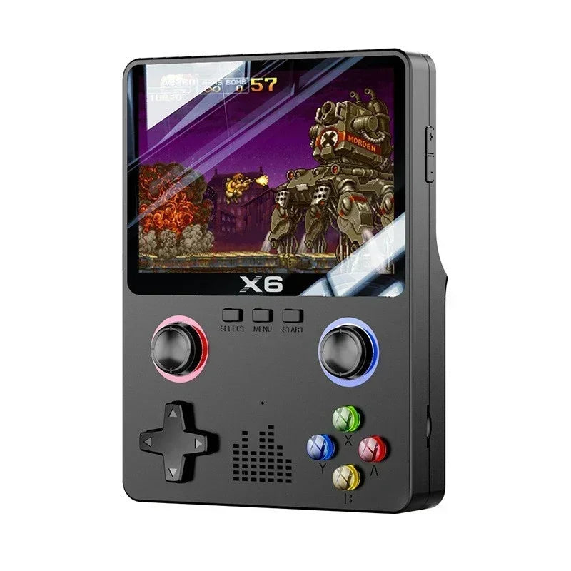NEW X6 Game Console Retro Video Game Console 3.5'' IPS Screen Portable Handheld Game Player Classic Games Children Gifts