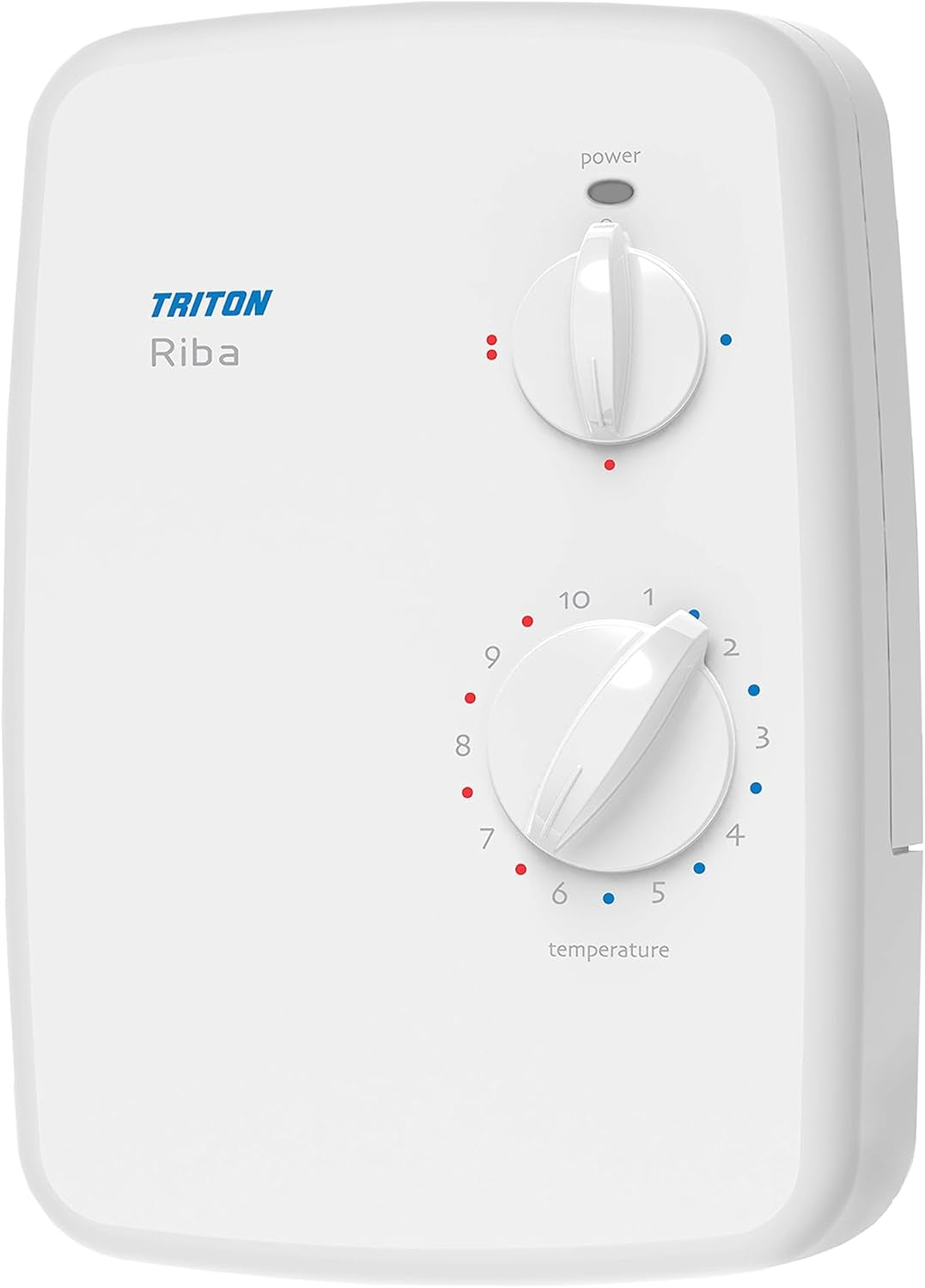 Riba, Shower Electric, 8.5 KW, White, Instant Hot Water, Replacement Shower, anti Twist Hose, Bathroom Showering Unit