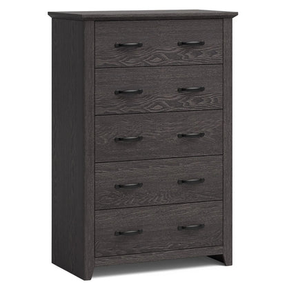 Dresser Vertical Chest of Drawers with 5 Pull-Out Drawers