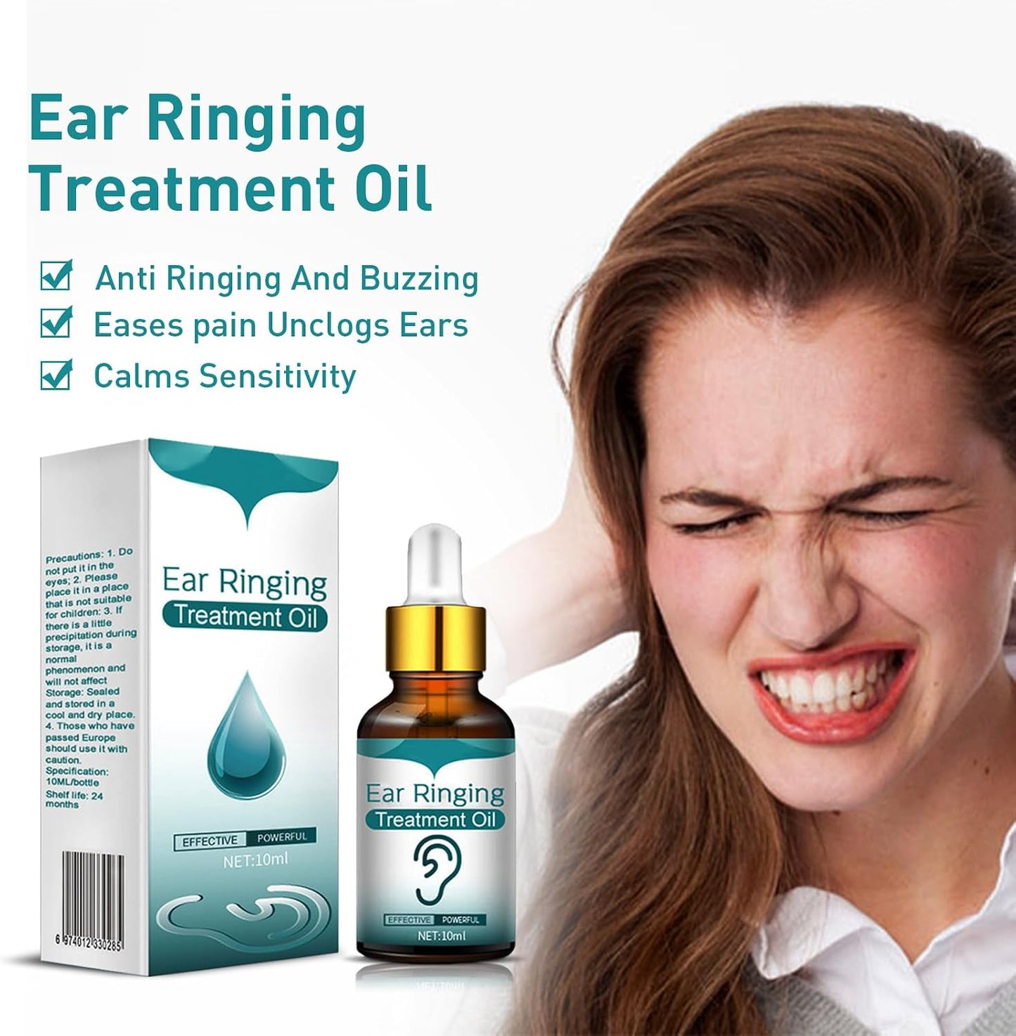 Tinnitus Drops,Earache Drops,Ear Health Care Drops,Ear Ringing Drops,Adults Tinnitus Drops,Ear Pain Relief Drops,Hearing Ear Drops,Relieve Tinnitus,10Ml