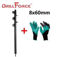 Garden Auger Spiral Drill Bit – 8, 9 & 10cm Planting Hole Digger for Drills