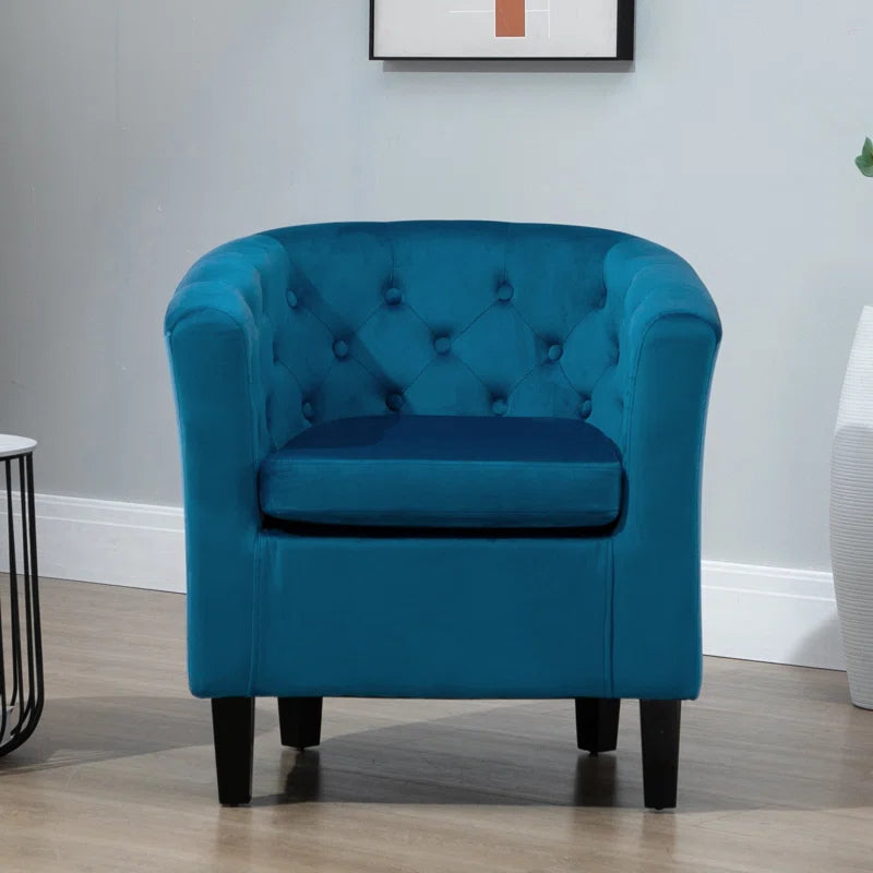 Tarbes Velvet Barrel Chair