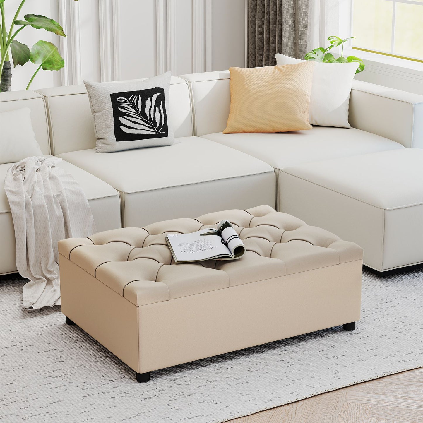 2-In-1 Convertible Sofa Bed with Mattress for Home and Office