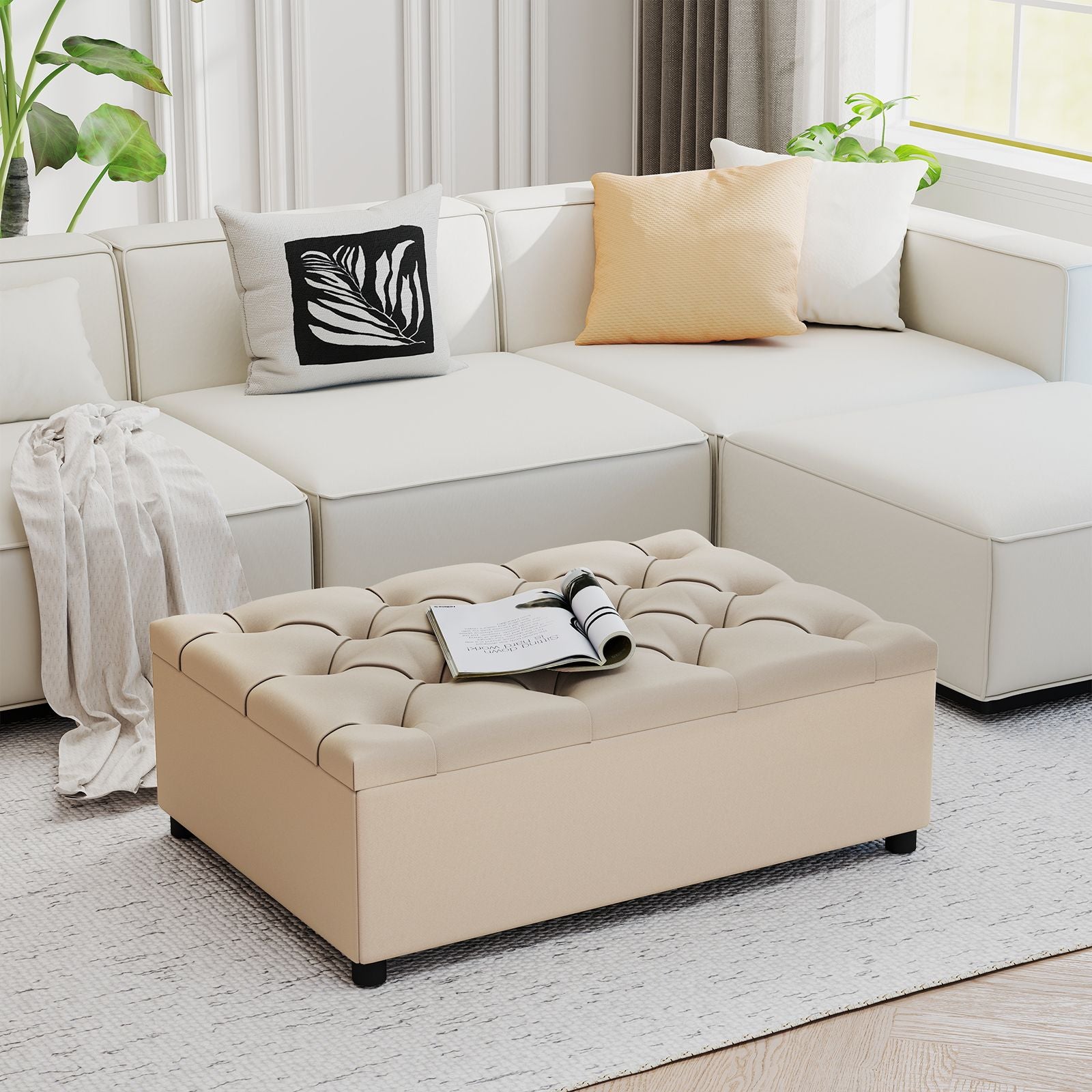 2-In-1 Convertible Sofa Bed with Mattress for Home and Office