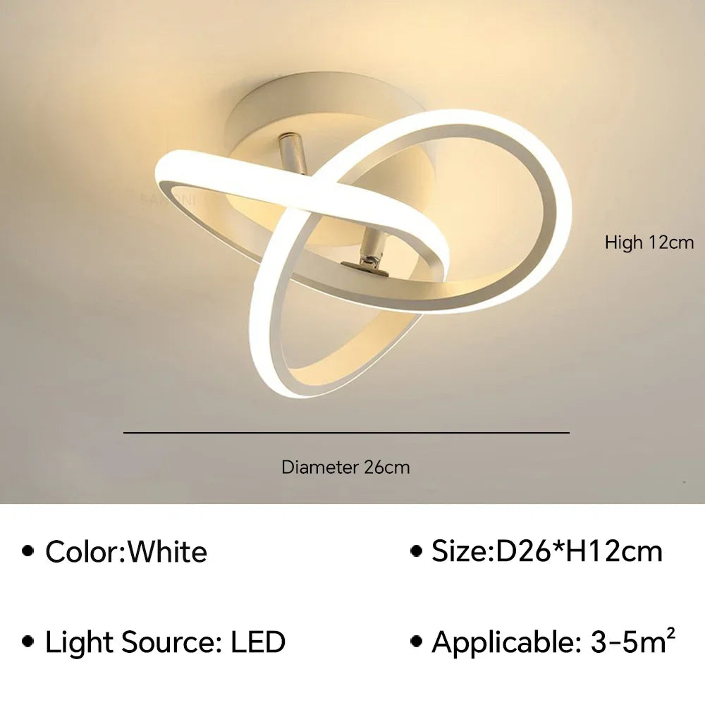 Modern LED Ceiling Lamp for Living Room Dining Room Balcony Hall Bedroom Ceiling Chandelier Home Decor Indoor Lighting Fixtures