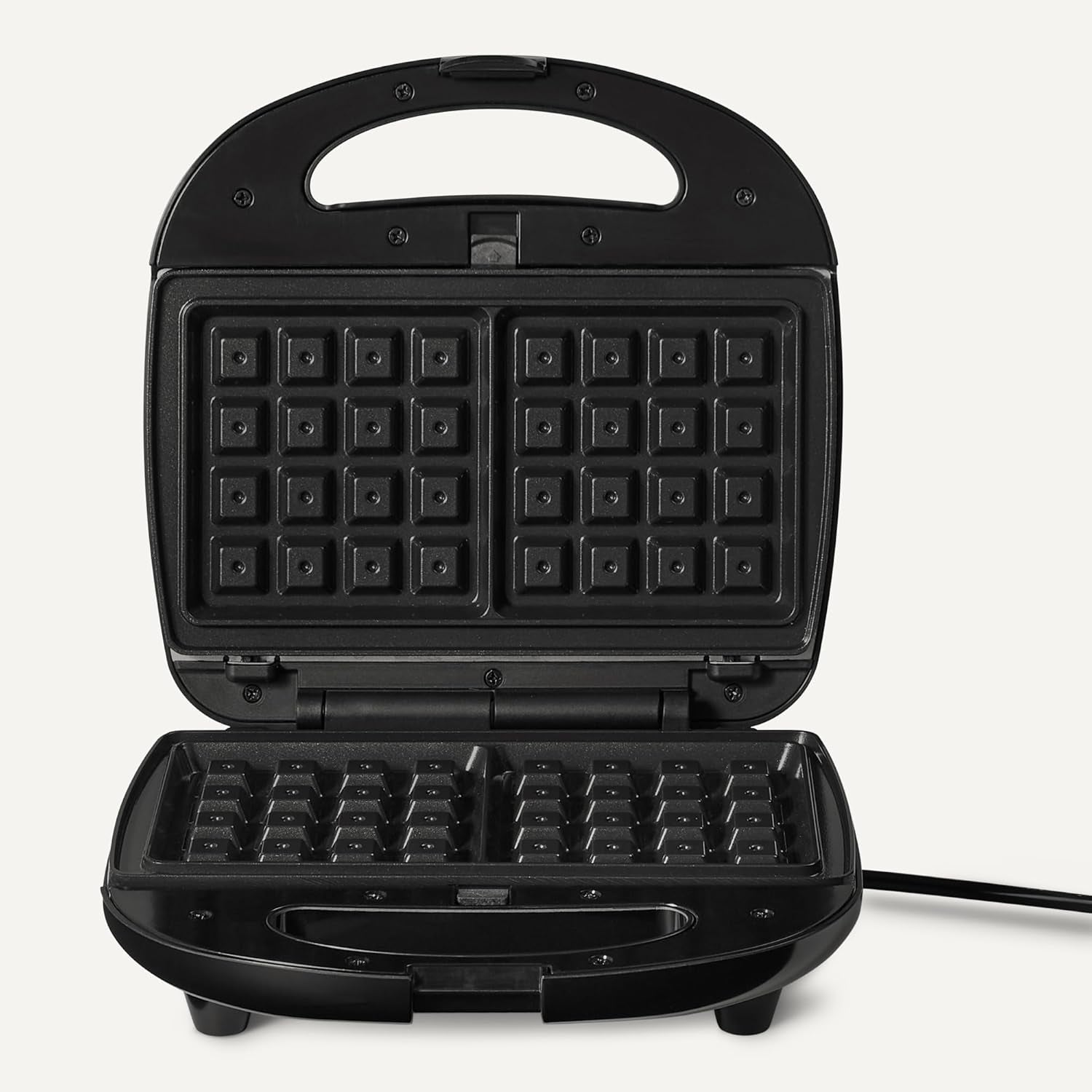 3-In-1 Toastie Maker, Panini Press and Waffle Maker with Removable Plates, 700W, Black