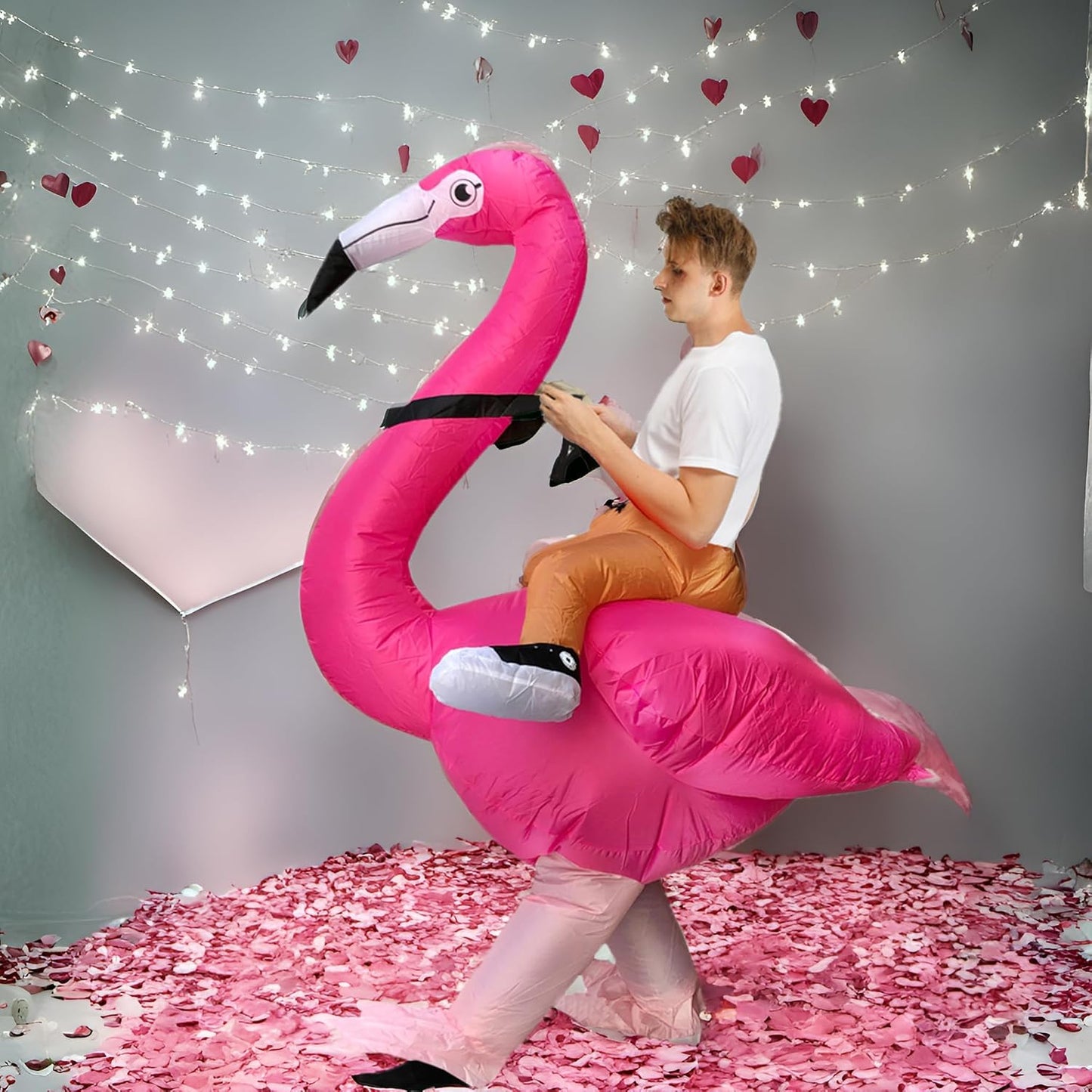 Flamingo Costume Inflatable Costume Adult Inflatable Halloween Costumes Fancy Dress for Adult