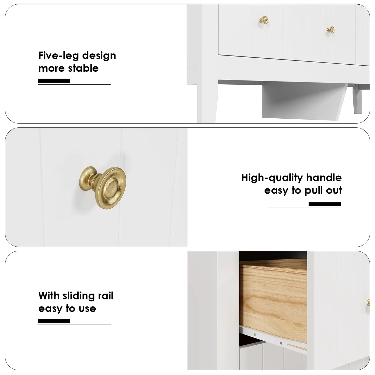 Chest of Drawers Bedroom, Tall Chest of Drawers with 6 Drawers, Bedroom Furniture Dresser Storage Cupboard Cabinet Bedroom Dresser, for Dining Room Living Room Hallway 133X45X79.5 Cm Wooden