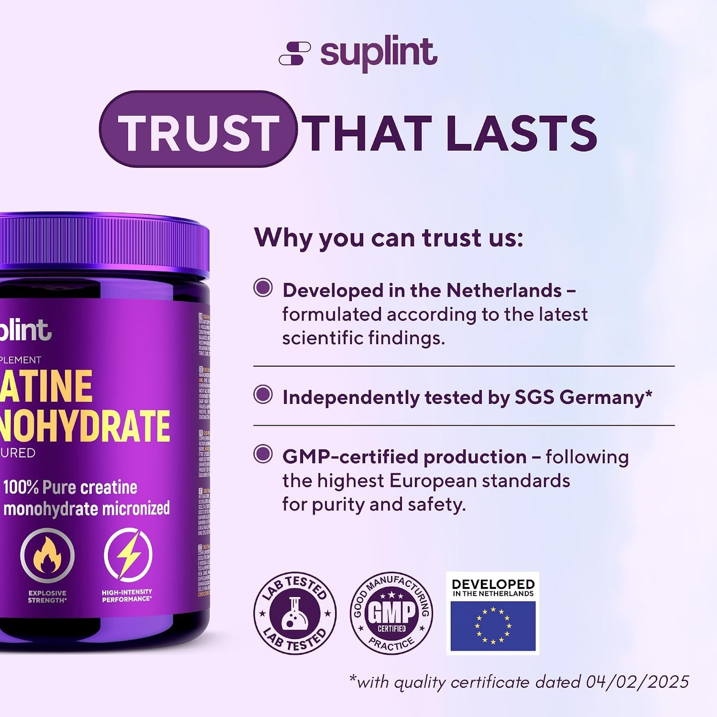 100% Pure Creatine Monohydrate Powder 500 G – 147 Servings