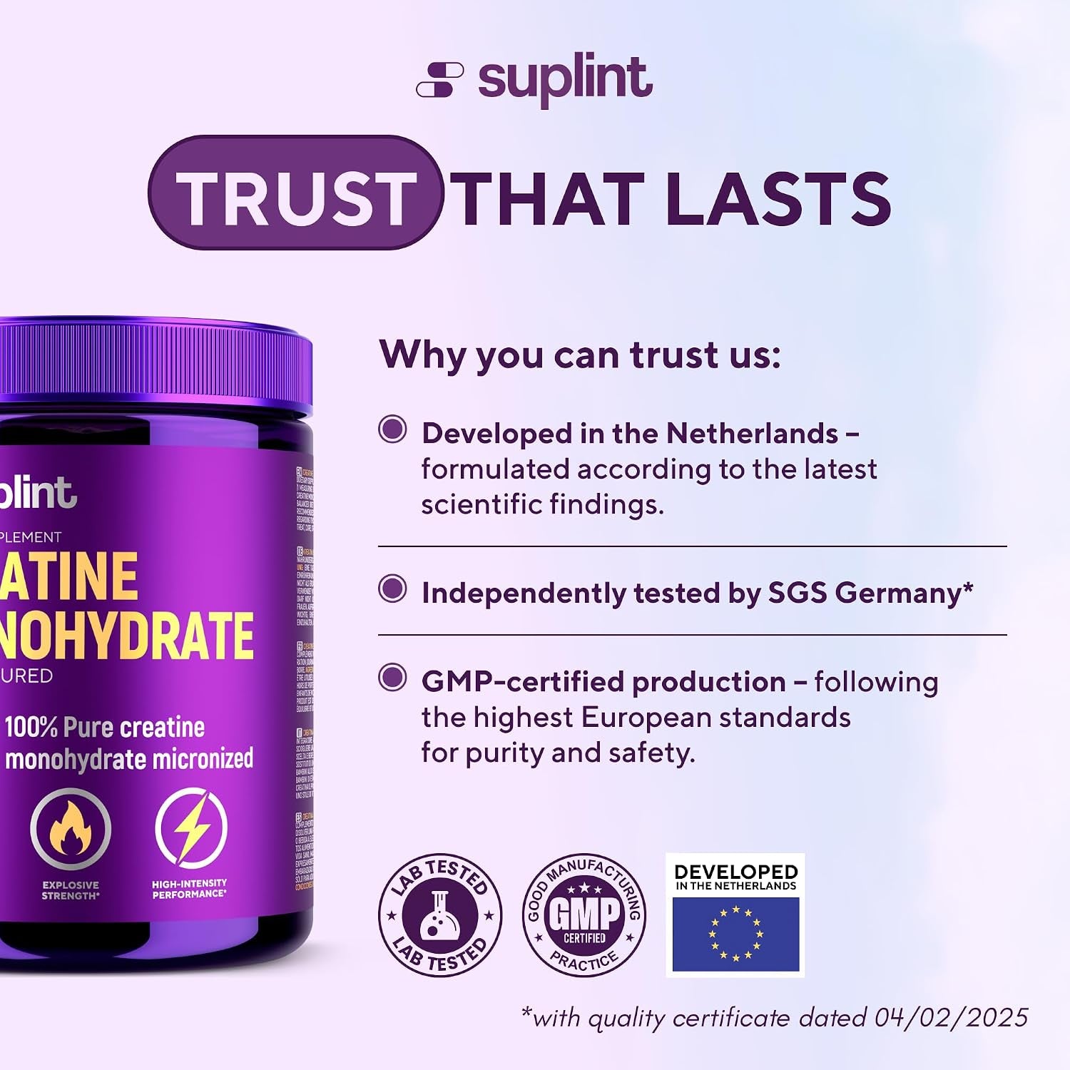 100% Pure Creatine Monohydrate Powder 500 G – 147 Servings