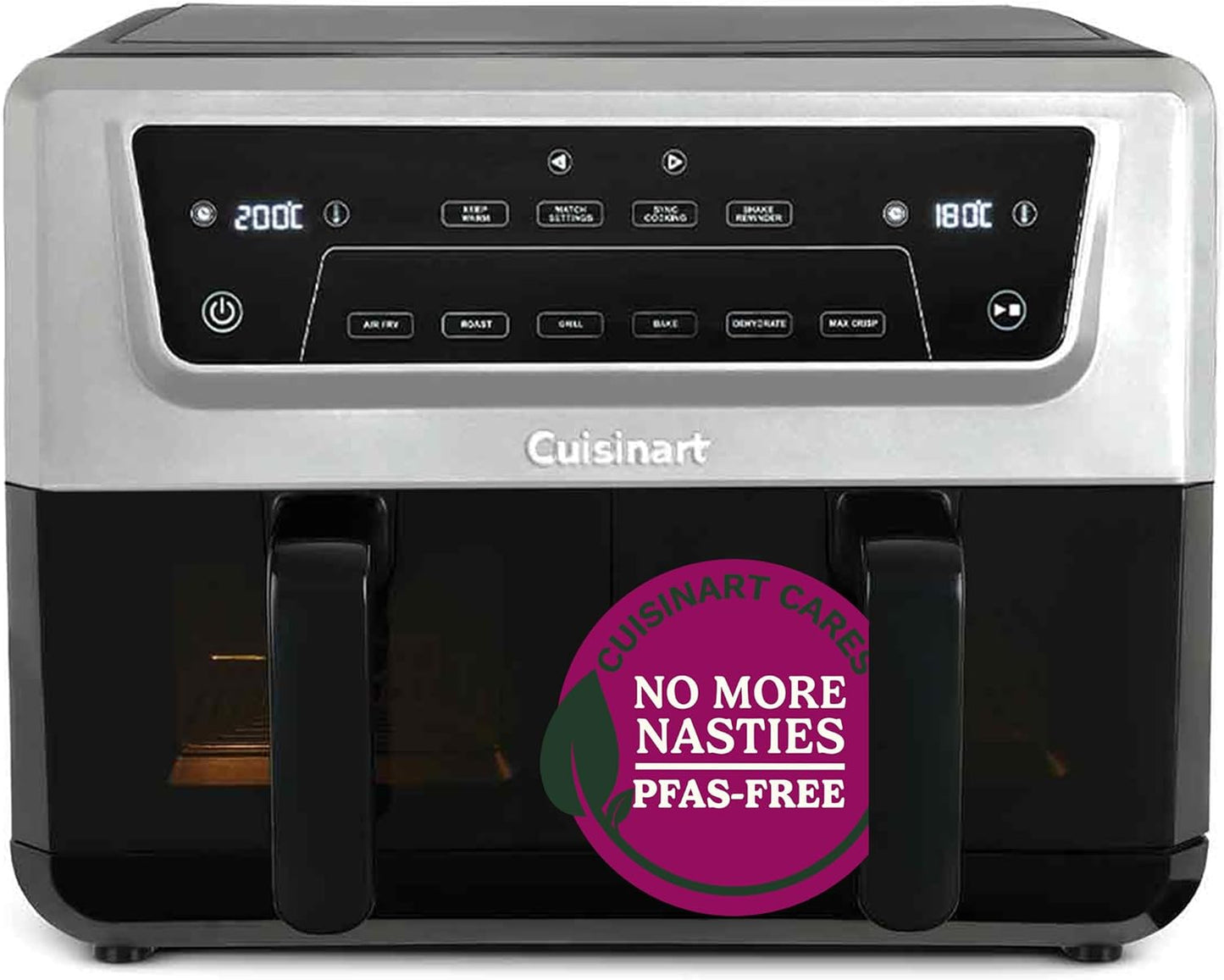 Cuisinart XXL Dual-Zone Air Fryer — PFAS-Free, 2 × 5.2L, 7 Cooking Modes